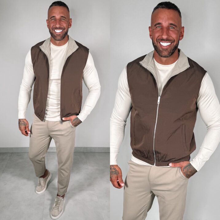 Reversible Bodywarmer - Brown