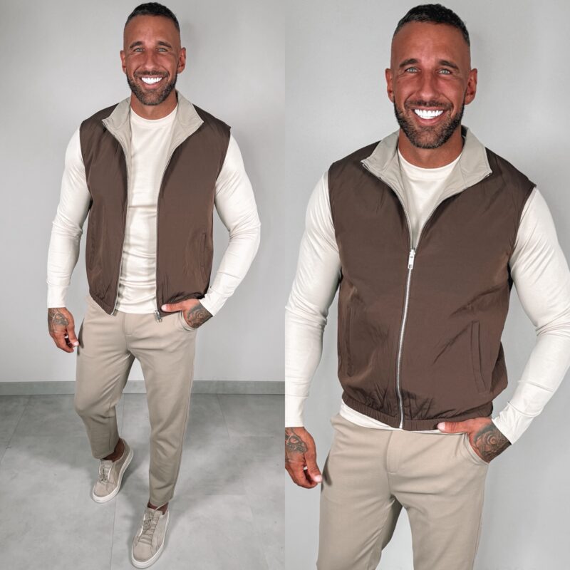 Reversible Bodywarmer - Brown