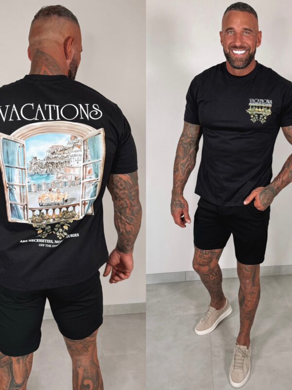 VACATIONS TEE - black