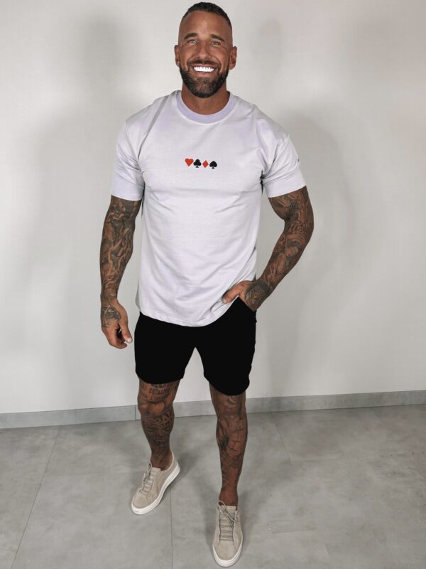 PLAYING CARDS TEE - lilac