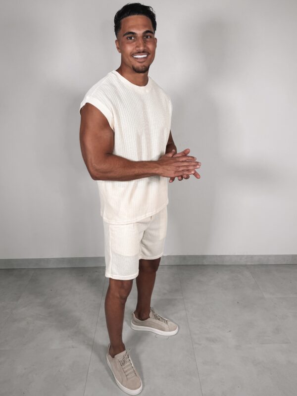 BEACH BREEZE SHORT SET - beige
