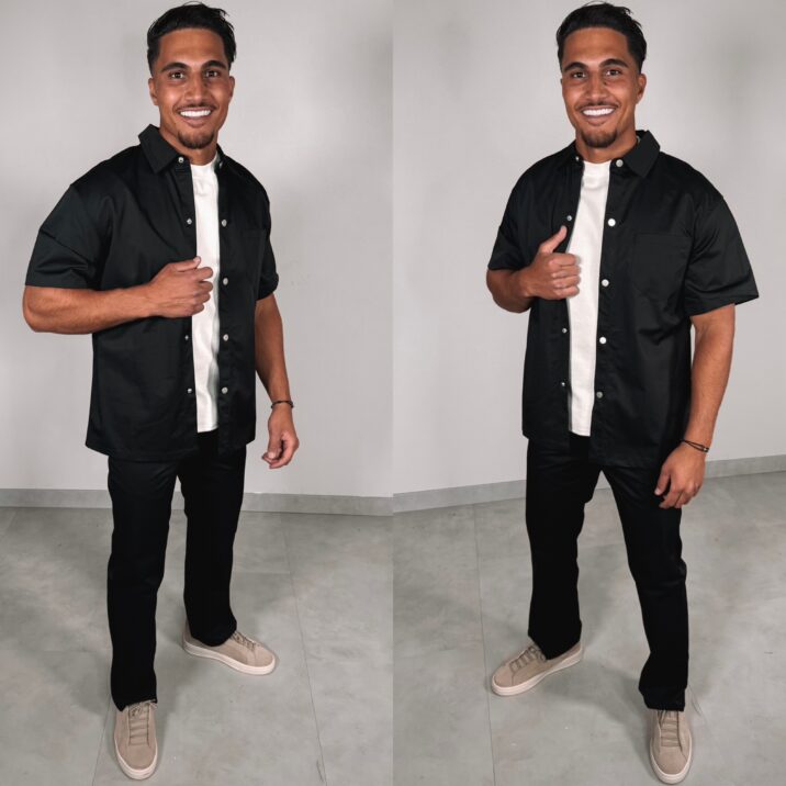 BUTTON WEEKEND SET - black