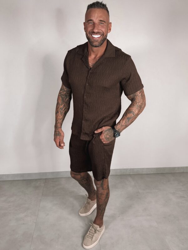 CRINKLE SUMMER SET - brown