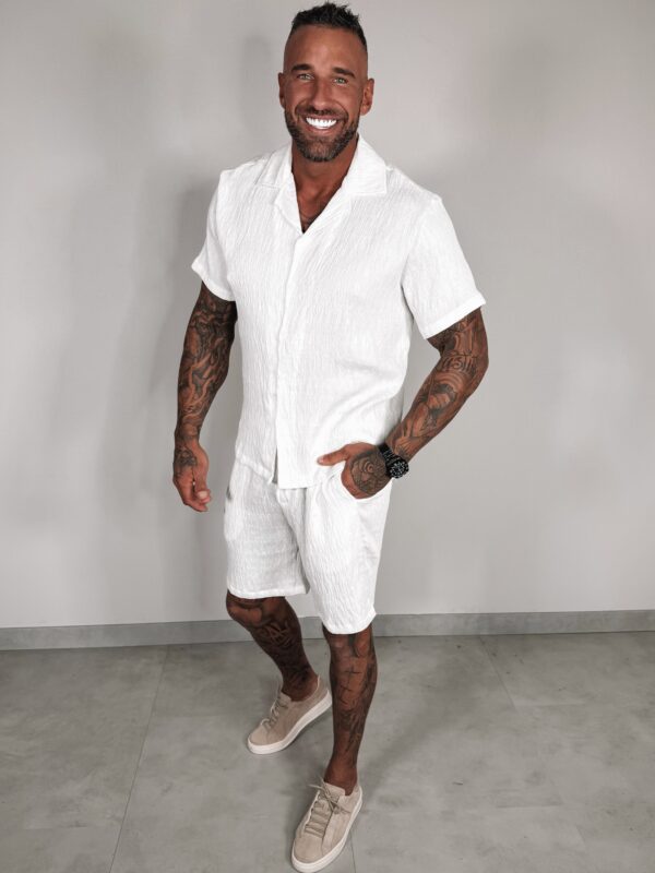 CRINKLE SUMMER SET - white