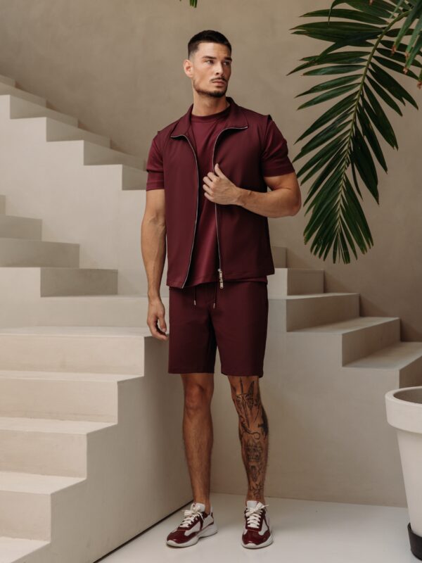 Summer Gilet Tech Set - Bordeaux