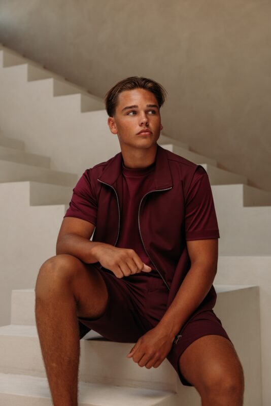 Manilo Kids - Summer Gilet Tech Set – Bordeaux