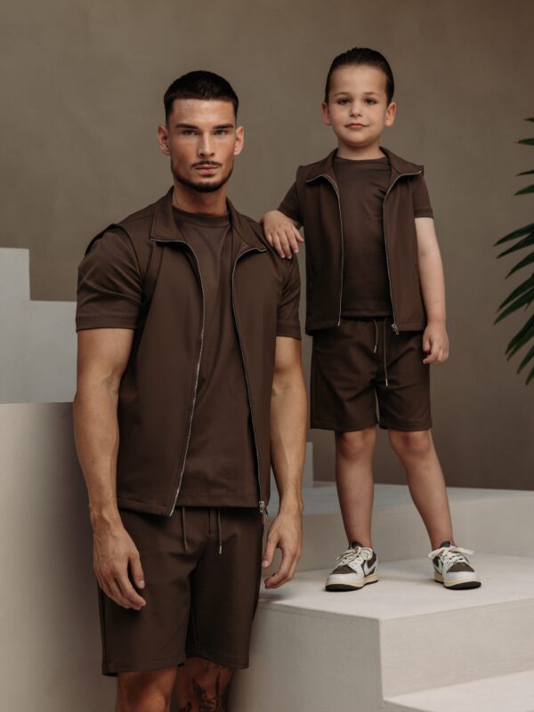 Manilo Kids - Summer Gilet Tech Set – Choco