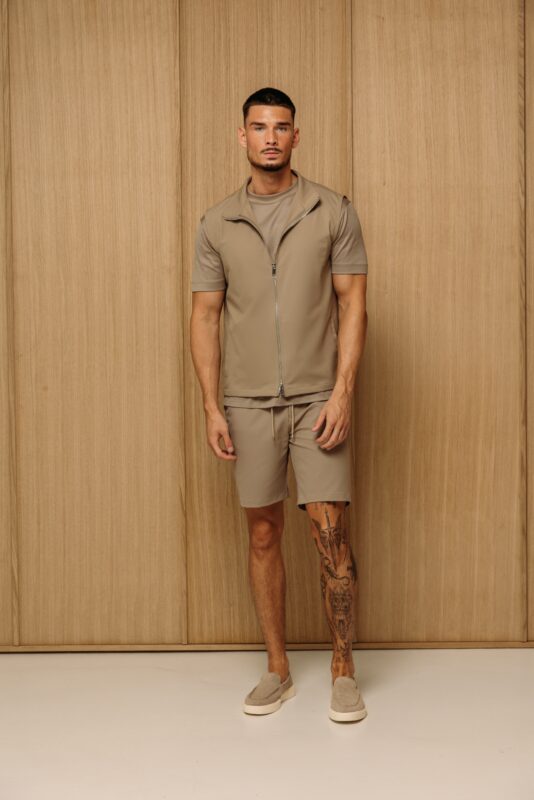 Summer Gilet Tech Set - Beige