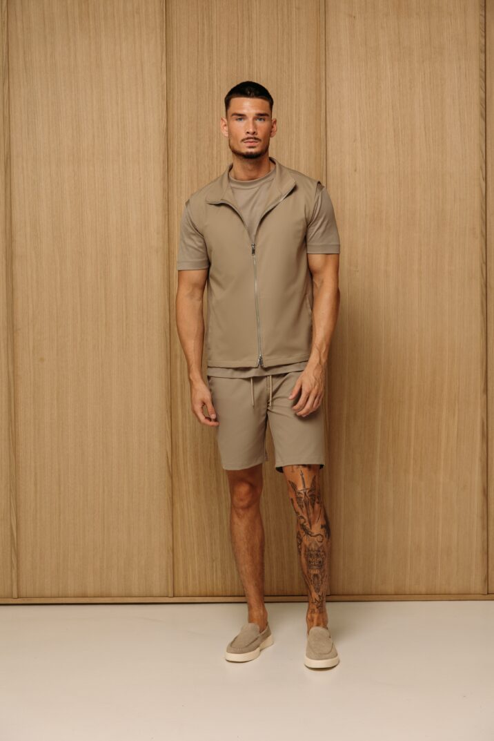 Summer Gilet Tech Set - Beige