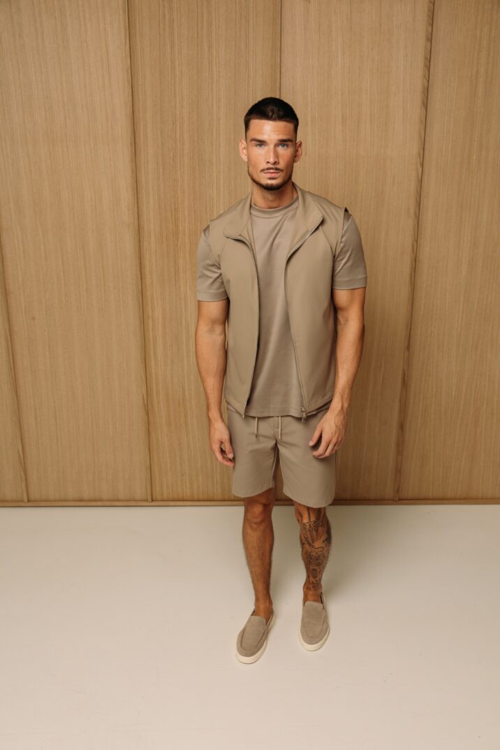 Summer Gilet Tech Set - Beige