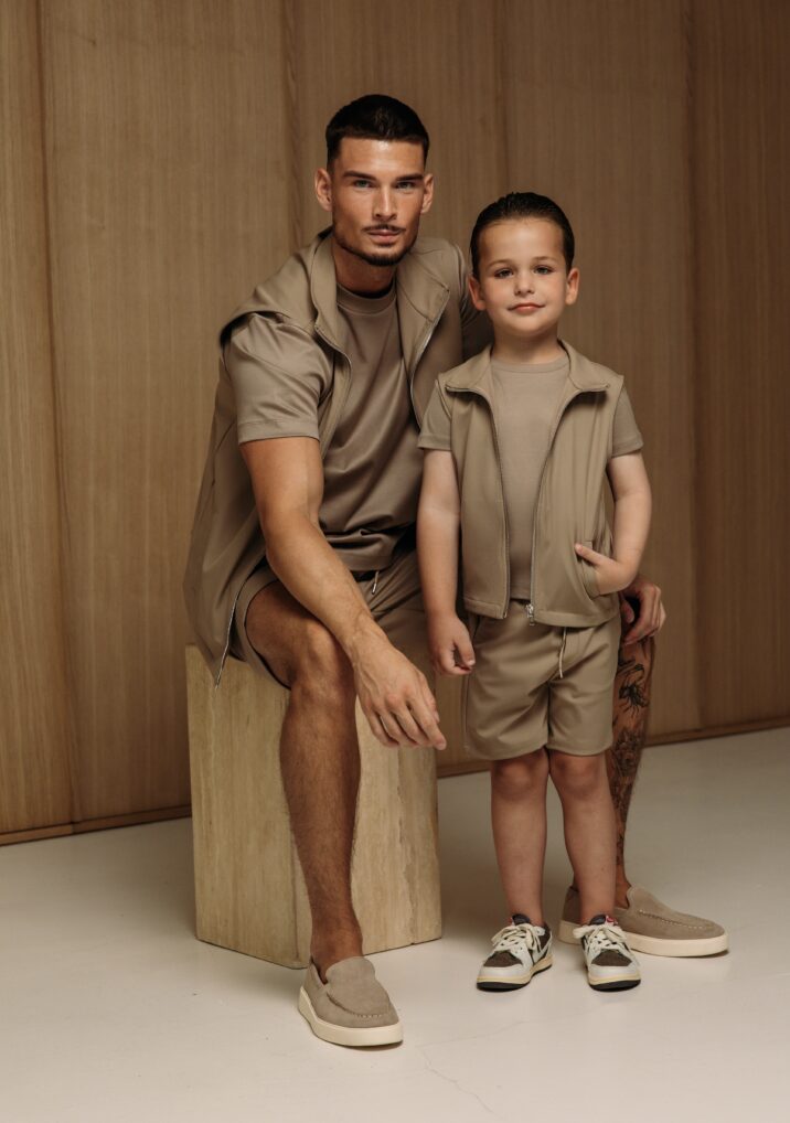 Manilo Kids - Summer Gilet Tech Set – Beige