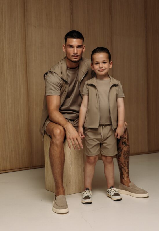 Manilo Kids - Summer Gilet Tech Set – Beige