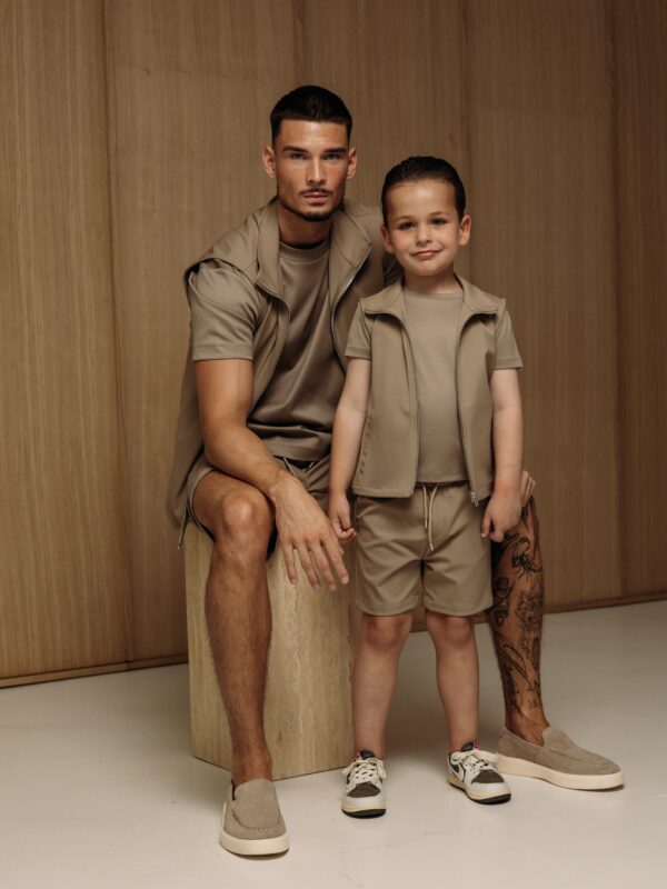 Manilo Kids - Summer Gilet Tech Set – Beige