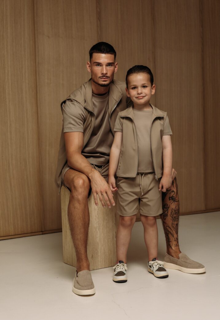 Manilo Kids - Summer Gilet Tech Set – Beige