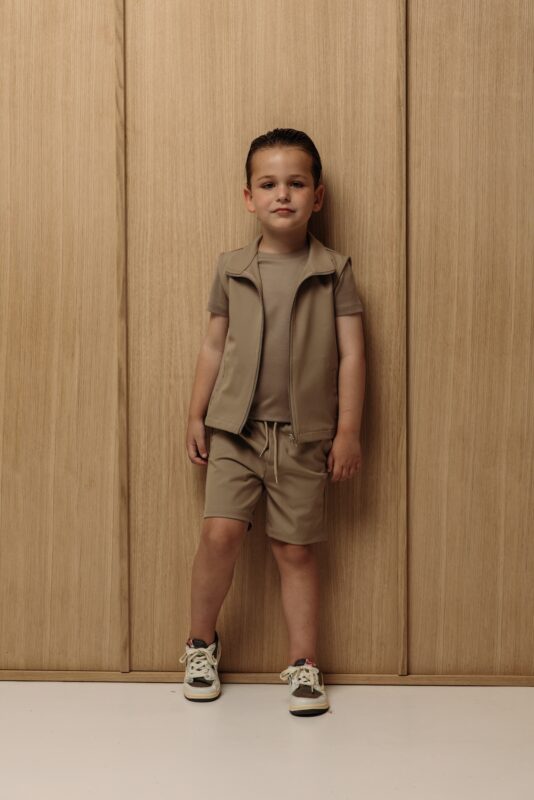 Manilo Kids - Summer Gilet Tech Set – Beige