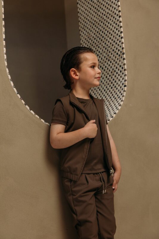 Manilo Kids - Premium Tech Gilet – Choco