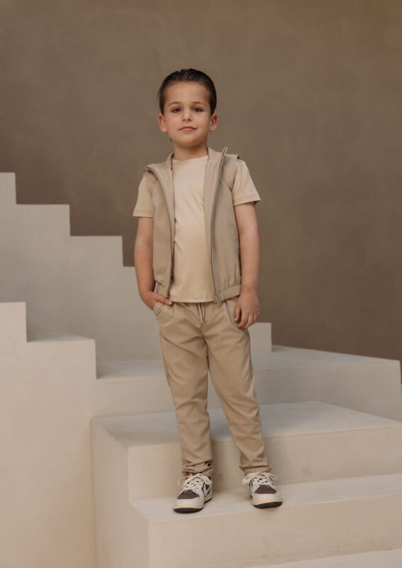 Manilo Kids - Premium Tech Gilet – Beige