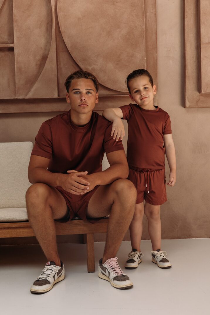 Manilo Kids - Premium Double mercerized T-shirt - Rusty Red