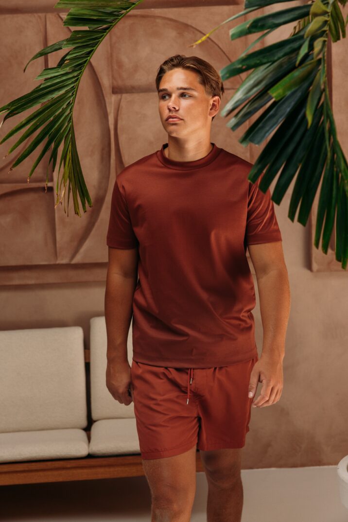 Smart Glans Swim Shorts - Rusty Red