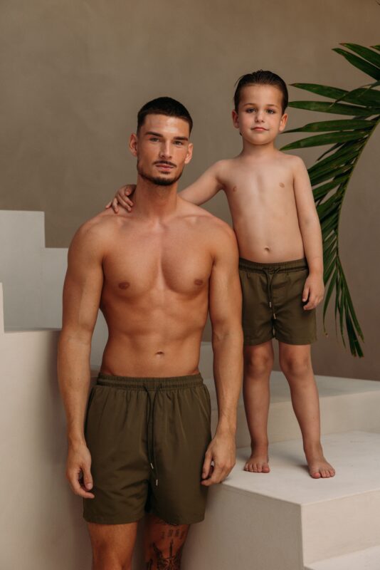Smart Glans Swim Shorts - Khaki