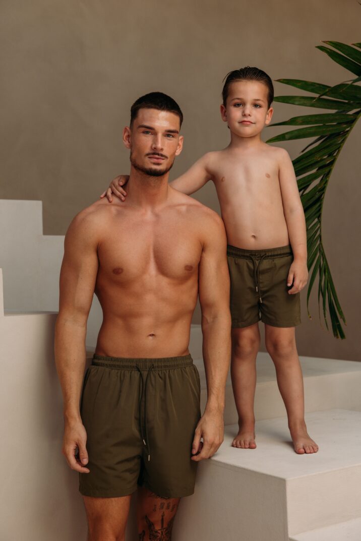 Smart Glans Swim Shorts - Khaki