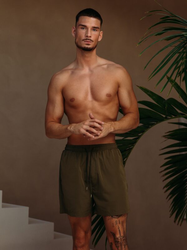 Smart Glans Swim Shorts - Khaki