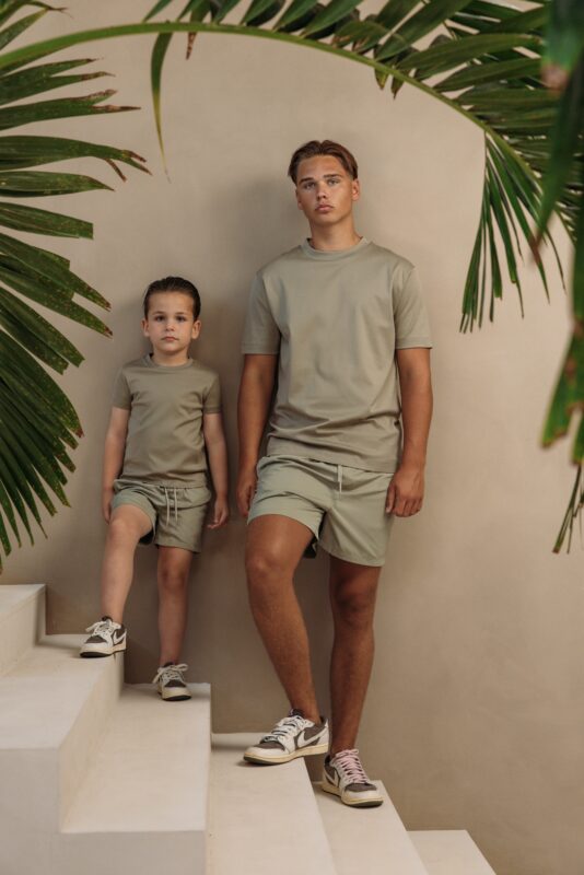 Manilo Kids - Premium Double mercerized T-shirt - Light Green