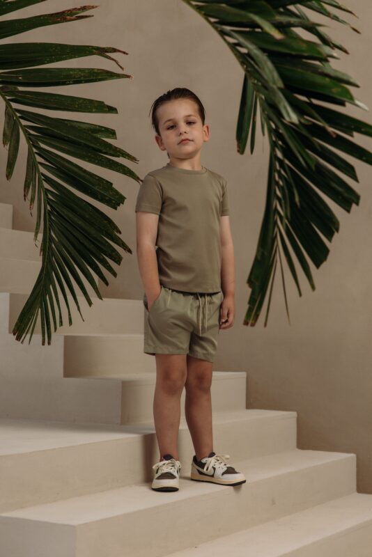 Manilo Kids - Premium Double mercerized T-shirt - Light Green