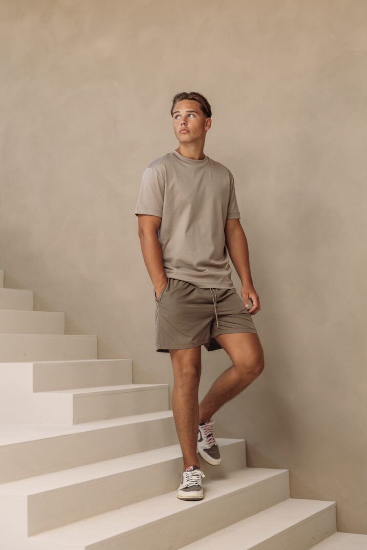 Smart Glans Swim Shorts - Taupe
