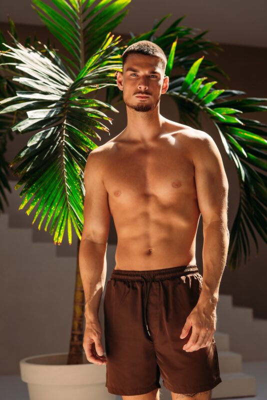 Smart Glans Swim Shorts - Choco