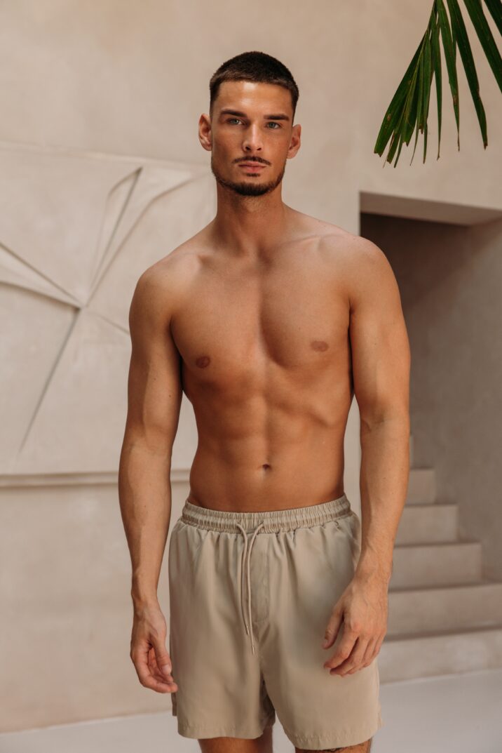 Smart Glans Swim Shorts - Beige