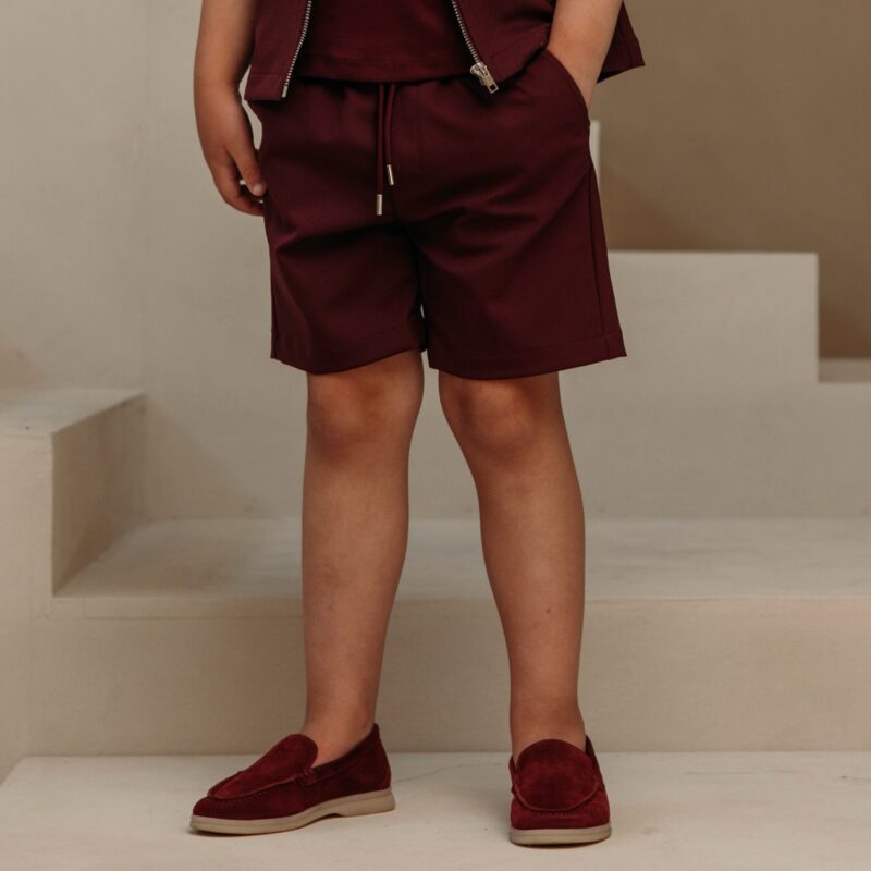 Manilo Kids - Premium Tech Short – Bordeaux