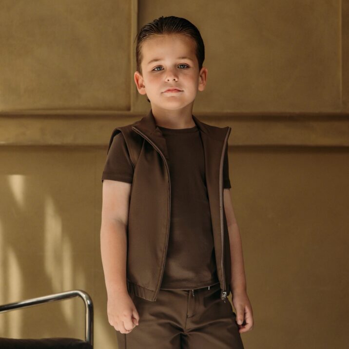 Manilo Kids - Premium Tech Gilet – Choco