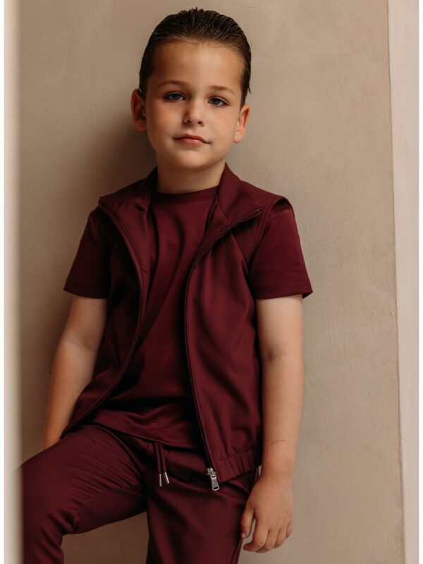 Manilo Kids - Premium Tech Gilet – Bordeaux