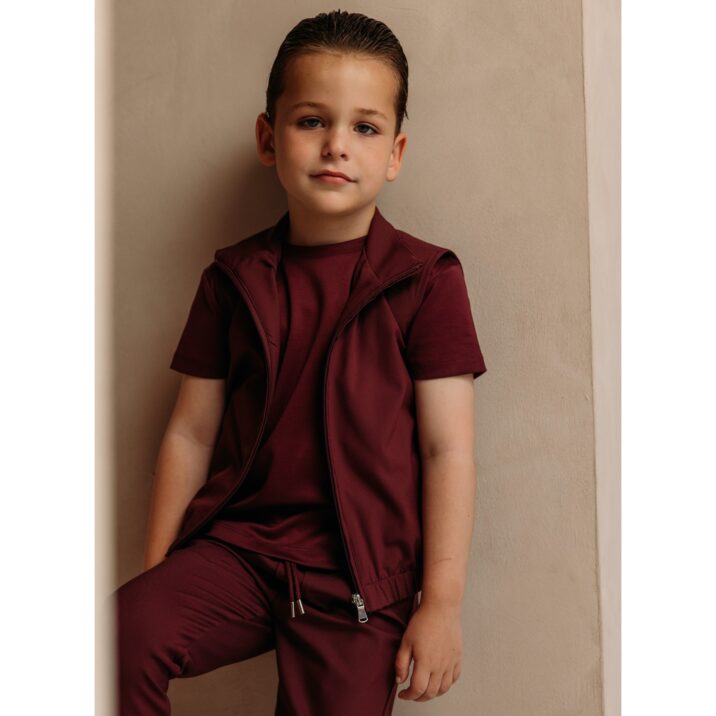 Manilo Kids - Premium Tech Gilet – Bordeaux