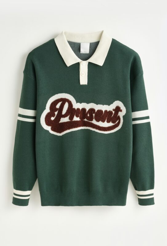 Present Baseball Sweater - Green