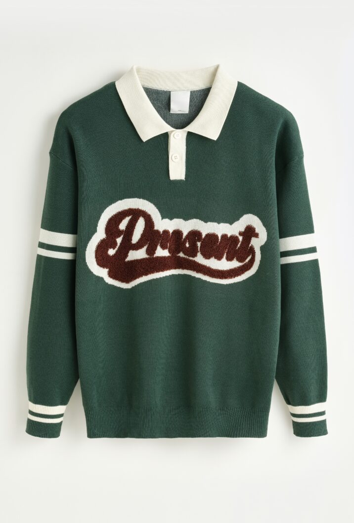 Present Baseball Sweater - Green