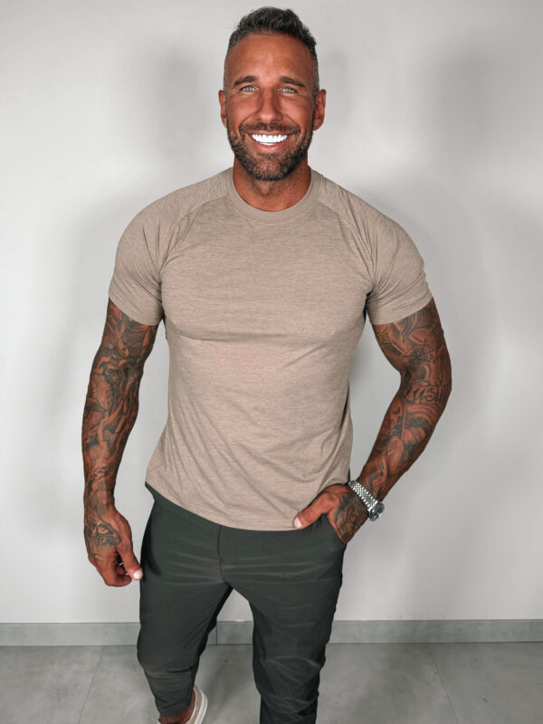 Relaxed Basic Tee- Brown