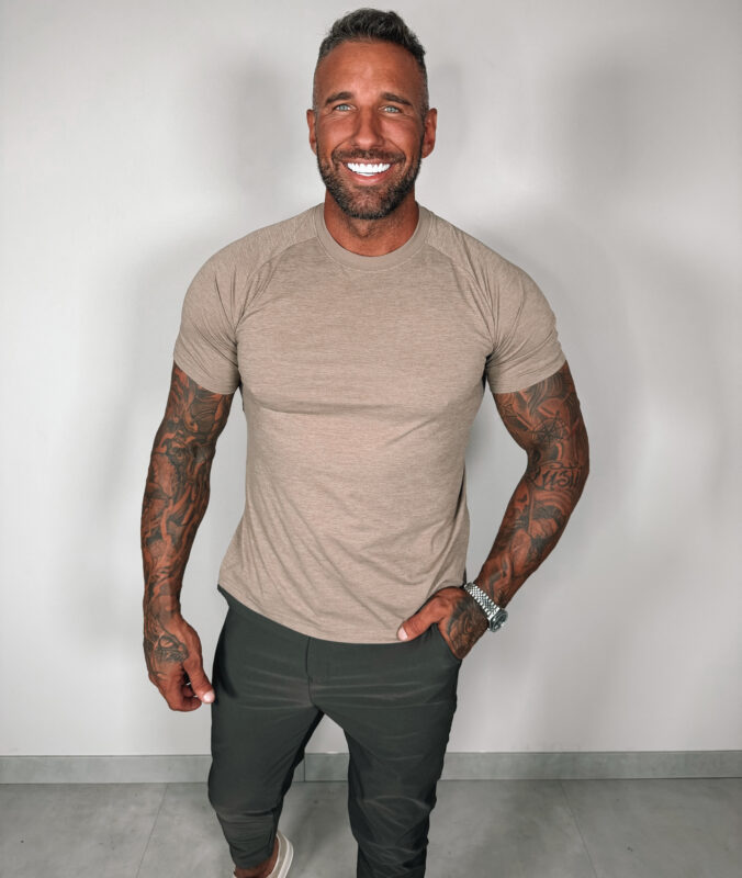 Relaxed Basic Tee- Brown