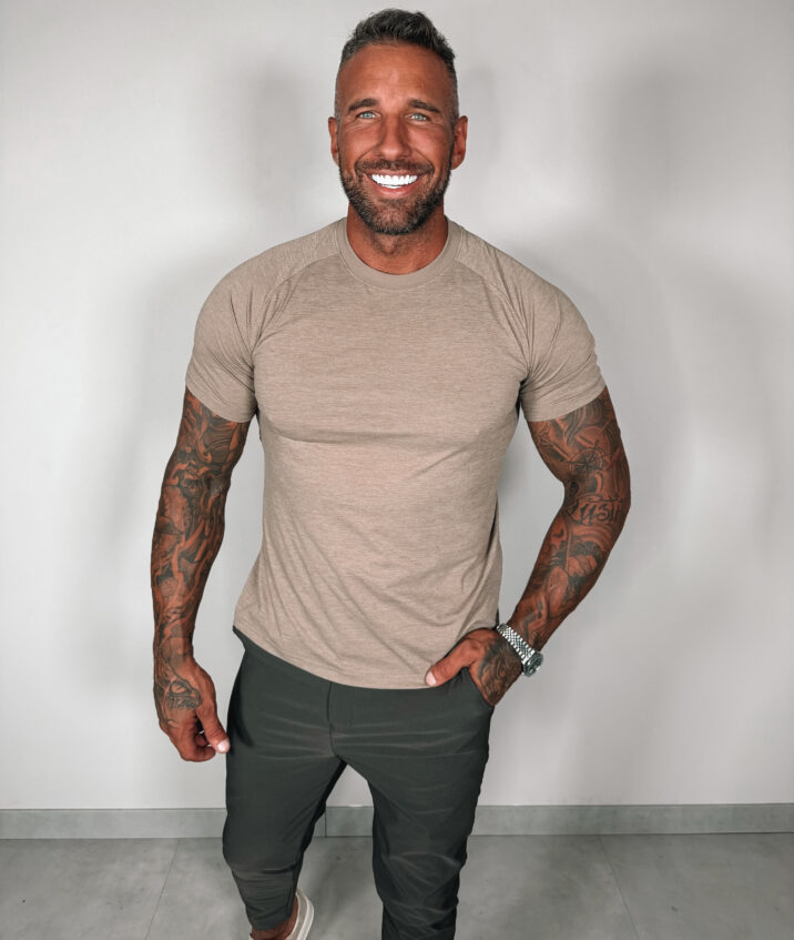 Relaxed Basic Tee- Brown