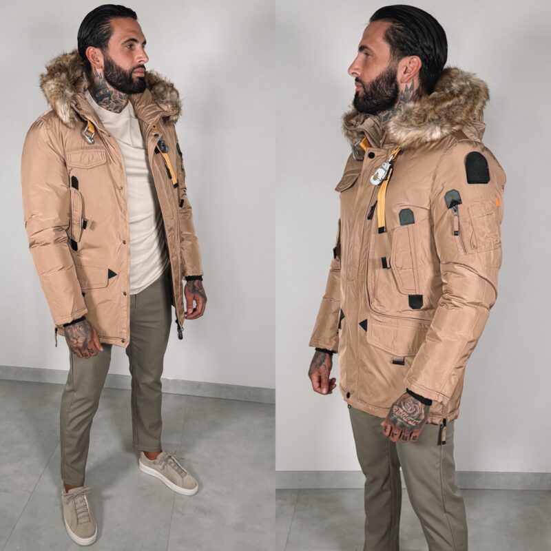 Inspired Winterjacket - Camel