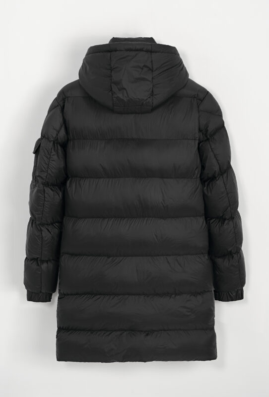 Basic Long Winterjacket - black