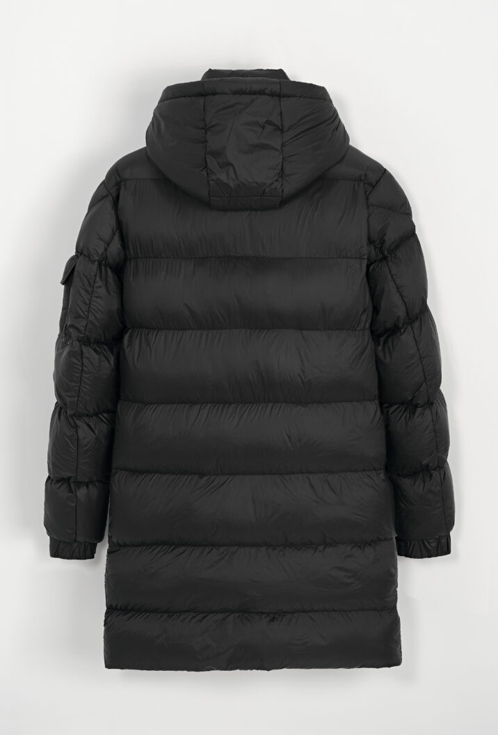 Basic Long Winterjacket - black