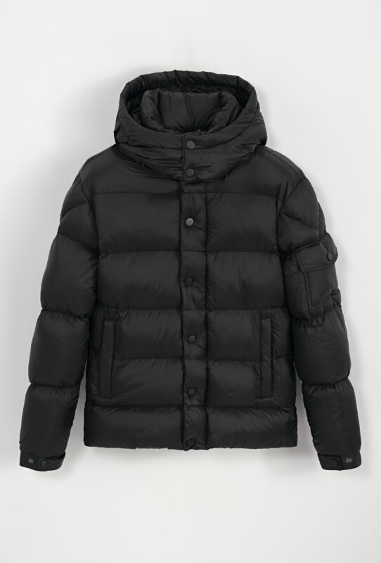 Basic Short Winterjacket - black