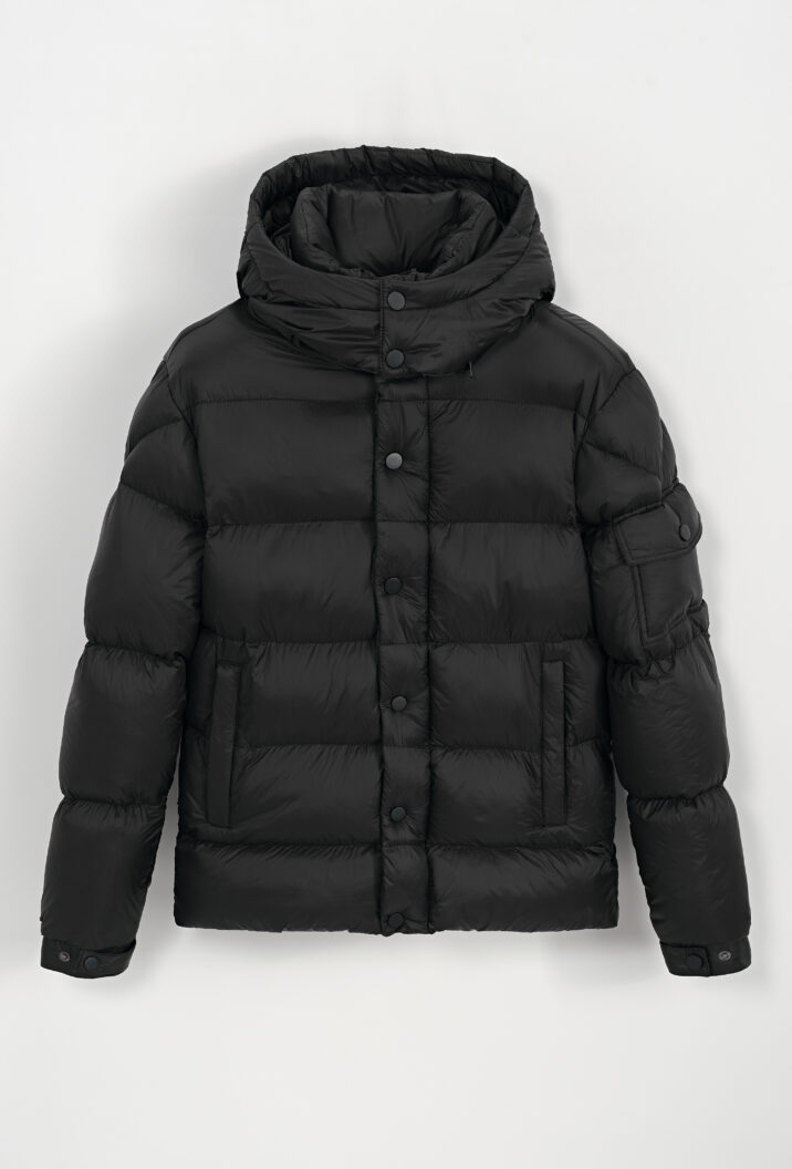 Basic Short Winterjacket - black