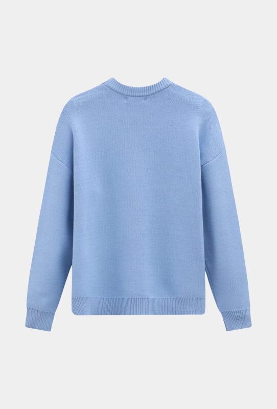 Sketch Flower Sweater - Blue