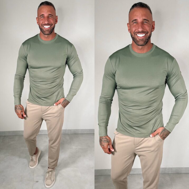 Longsleeve Glans Shirt - Khaki
