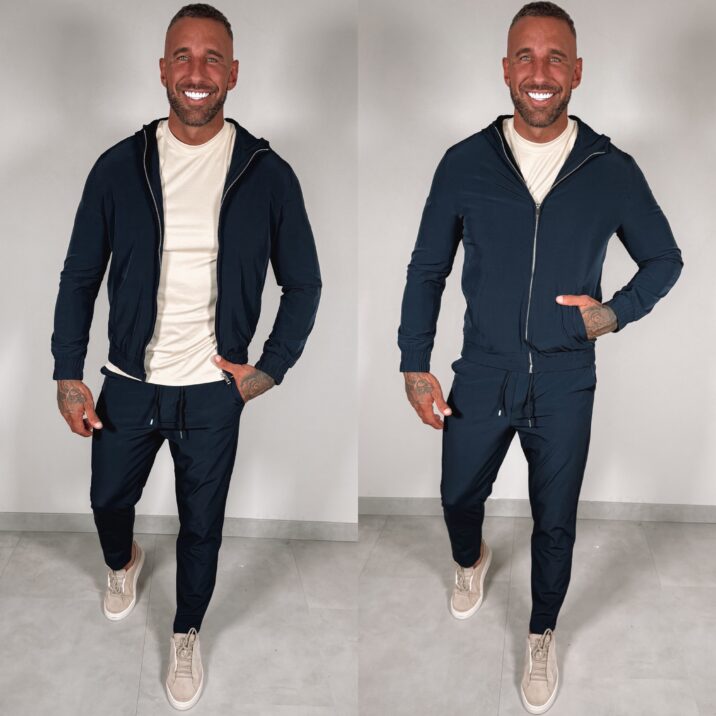 Hooded Tech suit - Navy