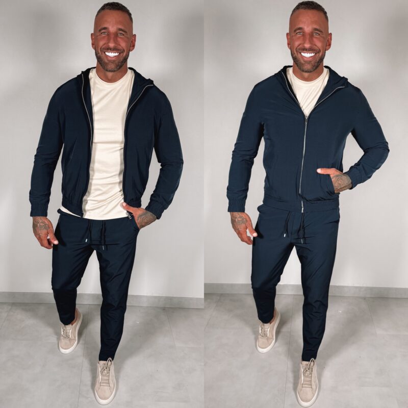 Hooded Tech suit - Navy