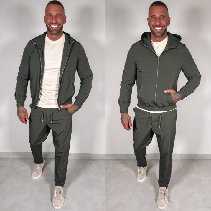 Hooded Tech suit - Khaki